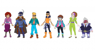 All the seven game characters.