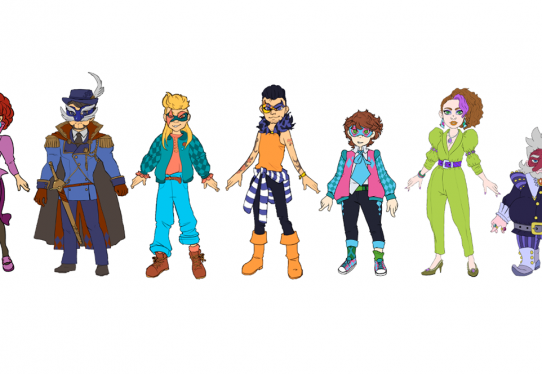 All the seven game characters.